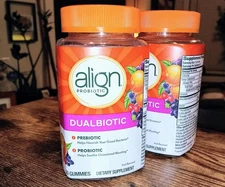 Align Digestive Health Prebiotic + Probiotic Supplement 50 Gummies Exp 05/26