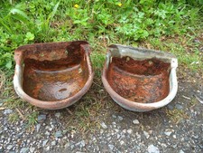 Water Bowl Cattle Sheep Drinker trough X 2 Garden Planter Galvanized two