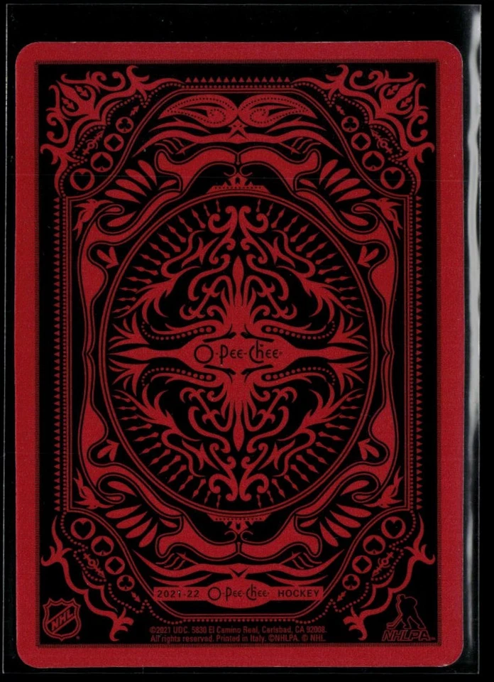 2021-22 O-Pee-Chee Playing Cards #9CLUBS Quinn Hughes - Image 2 of 2