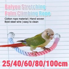 Bird Molar Toy Durable Cotton Rope Multi-color Pet Parrot Standing Perches Stand