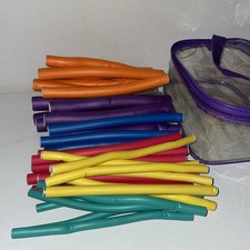 42-Pack Heatless Hair Rollers 7" Foam Flexi Rods