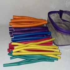42-Pack Heatless Hair Rollers 7" Foam Flexi Rods