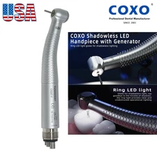 US COXO Dental Ring LED High Speed Handpiece Shadowless E-Generator Handpiece