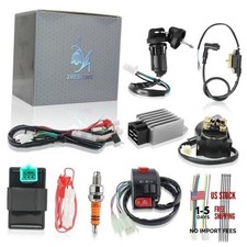 Wiring Harness Complete Kit for 4 Orange A7TJC Spark Plug & Half-wave Rectifier