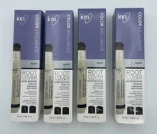 Ion Black Water Resistant Root Cover Touch Up  - Pack of 4