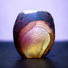 Achat-Geode-Teelichthalter Quarz Heilstein Mineralien Calcit Amethyst Druse 58