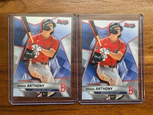 Roman Anthony 2025 Bowman's Best Baseball Base 2 Card Lot #TP-16 - Red Sox