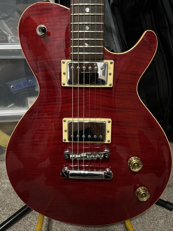 2003 Dean Evo Flame Maple Top Red With Gig Bag KOREA - Image 3 of 4