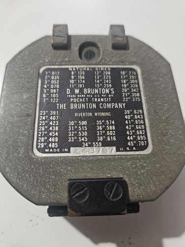 Vintage Brunton Pocket Transit