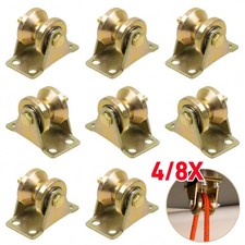 4/8 Stück Umlenkrollen Für Seile V-Nut Rollenrad Umlenkrolle Hebekran Seilrolle
