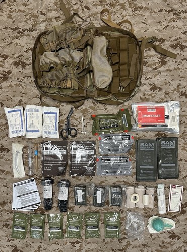 Tactical Medical Solutions Military Trauma Response Bag pack Unexpired gear OCP