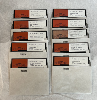 Set of 10 DEC digital Equipment Corp RX50K Software 5.25  Floppy Disks Vintage