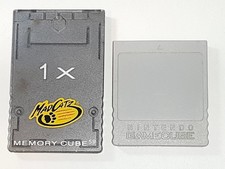 Official Nintendo Gamecube Memory Card DOL-008 Gray Tested & Mad Catz 1 X Cube