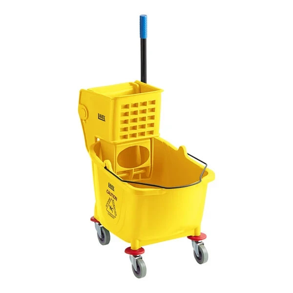 35 Qt. Yellow Mop Bucket & Side Press Wringer Combo