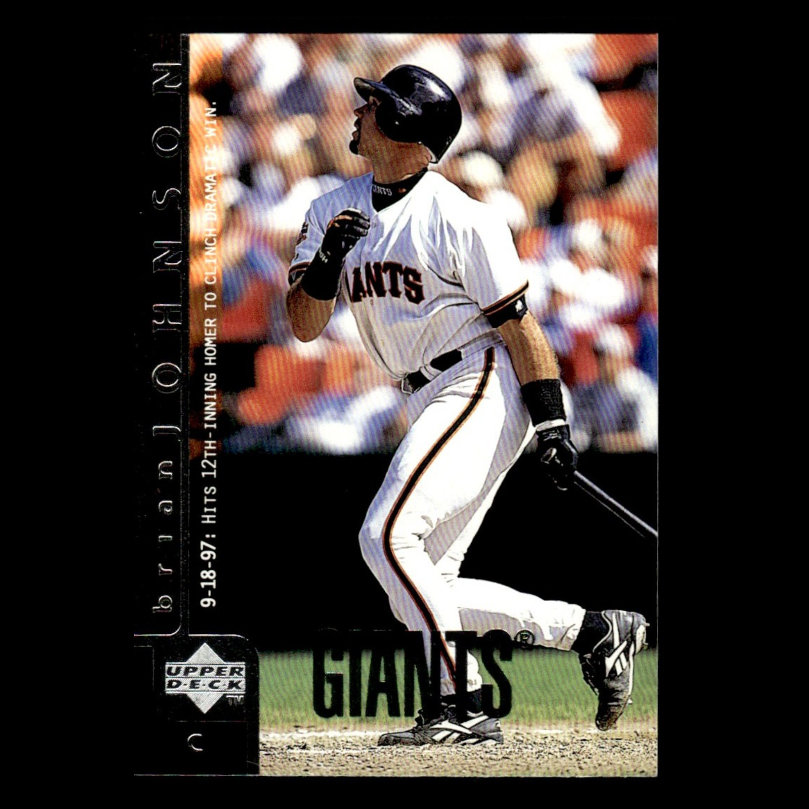 Brian Johnson #503 1998 Upper Deck San Francisco Giants Baseball Card MLB NM