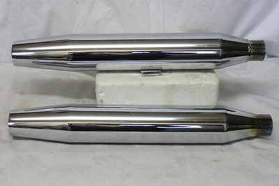 Harley-Davidson orig. US Endtöpfe mit Kat., chrom, TC Softail Heritage, Springer