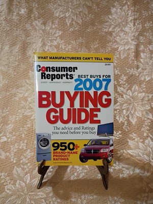 Consumer Reports Best Buys Buying Guide 2007 Product Ratings Paperback Book