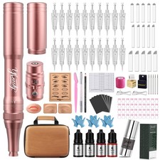 Eyebrow Microblading Tattoo Kit, Cordless P.M.U Pen Machine Set, Complete Mak...
