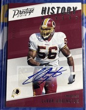 2019 Prestige LAVAR ARRINGTON HISTORY MAKERS XTRA POINTS AUTO 7 /20 REDSKINS HOF