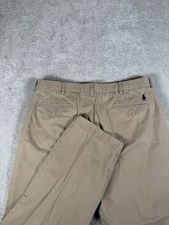 Polo Ralph Lauren Vtg Men  s 36x30 100 Cotton Preston Khaki Chino Pants Preppy