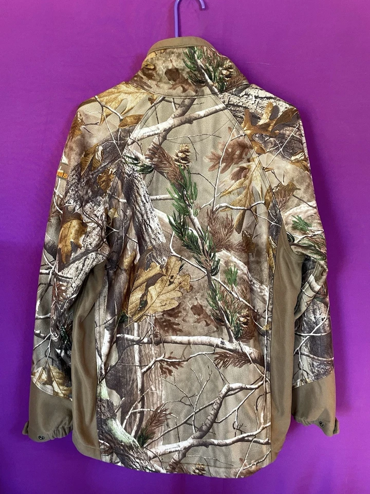 Scentlok Men’s Hunting Long Sleeve Fleece Lined Jacket Size Medium Camo Zip Up - Image 2 of 4