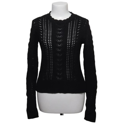 Indiska, Strickpullover, Größe: S, Schwarz, Polyamid/Viskose/Wolle #JHb