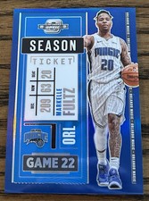 2020-21 Panini Contenders Optic Season Ticket Blue Prizm /99 Markelle Fultz #46