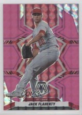 2022 Panini Mosaic Fluorescent Pink Mosaic Prizm /10 Jack Flaherty #45 lz7