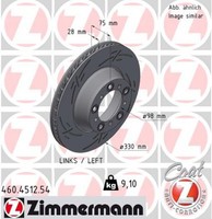 1X Bremsscheibe Black Z Zimmermann 460.4512.54 FüR Porsche 911 991 992 Targa