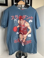 Slam Dunk Sakuragi Hanamichi T-shirt Size M Used Anime Japan - Rare