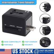 International Travel Adapter Universal Power Adaptor European Plug All In One