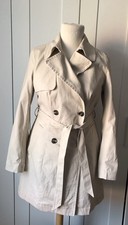 Trenchcoat, Mantel, zweireihig, beige, Divided by H&M, Gr. 38, ungetragen