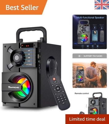 Tragbarer Bluetooth Lautsprecher mit Subwoofer & LED-Leuchten - 11 W kabelloser Sound