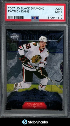 2007 UPPER DECK BLACK DIAMOND #200 PATRICK KANE RC ROOKIE PSA 9