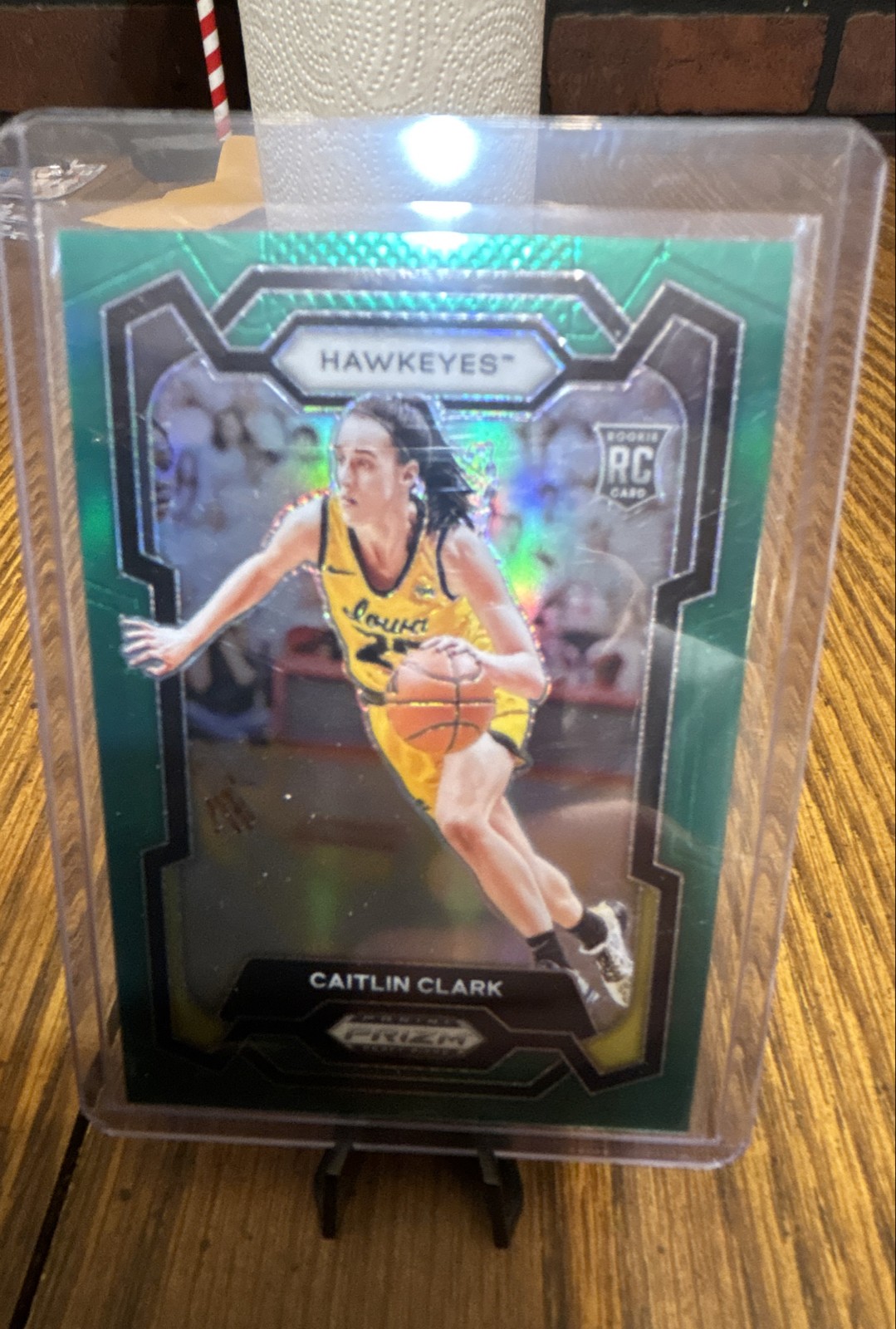 2024-25 Panini Prizm Draft Picks - Caitlin Clark #57 Green Prizm (RC)