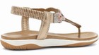 UBFEN Womens 8.5 Flat Sandals Rhinestone Thong with Elastic Ankle Strap ( New ) — photo 3