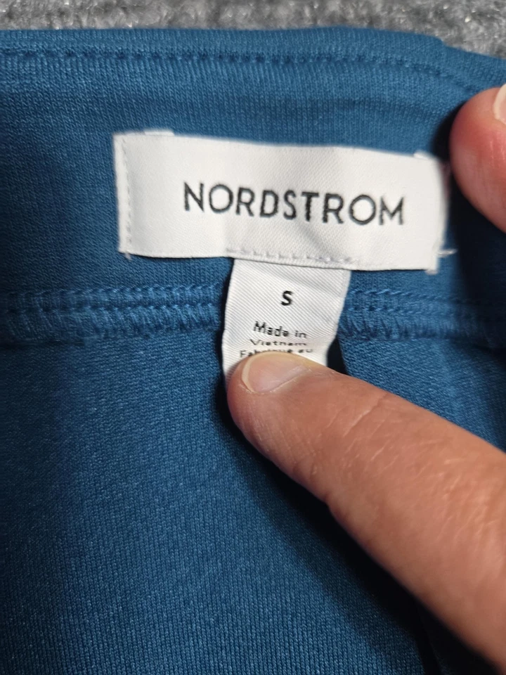 Saia Nordstrom Feminina Pequena Lápis Azul Midi Elástico Carreira Roupa de Trabalho RN84665 - Imagem 3 de 4