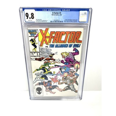 X-Factor #5 CGC NM/M 9.8 White Pages 1st Apocalypse Cameo Marvel Comics X-men
