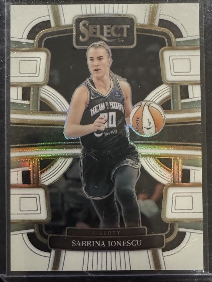2024 Panini Select WNBA #63 Sabrina Ionescu White Prizm /99 Liberty Concourse