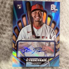 2024 Topps Big League Kyren Paris AUTO Opening Act Autograph RC Rookie Angels