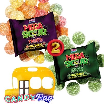 (PACK OF 2) Barnetts Mega Sour Bombs - Apple and Fruits - Extremely Sour Candy -