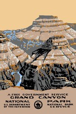 Grand Canyon National Park Travel Tourism USA US Vintage Poster Repro FREE S/H
