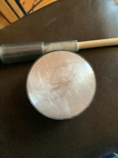 Vintage M.A.D CALLS Model MD-315 Lil' Al  Turkey Call &Striker Aluminum Pot Call