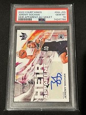 2022-23 Court Kings Jeremy Sochan Heir Apparent Rookie Auto Violet 18/49 PSA 10