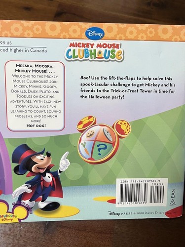 Disney Halloween Picture Book English Mickey'S Treat - Picture 8 of 9