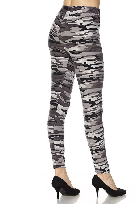 Buttery Soft Monochrome Camouflage Leggings
