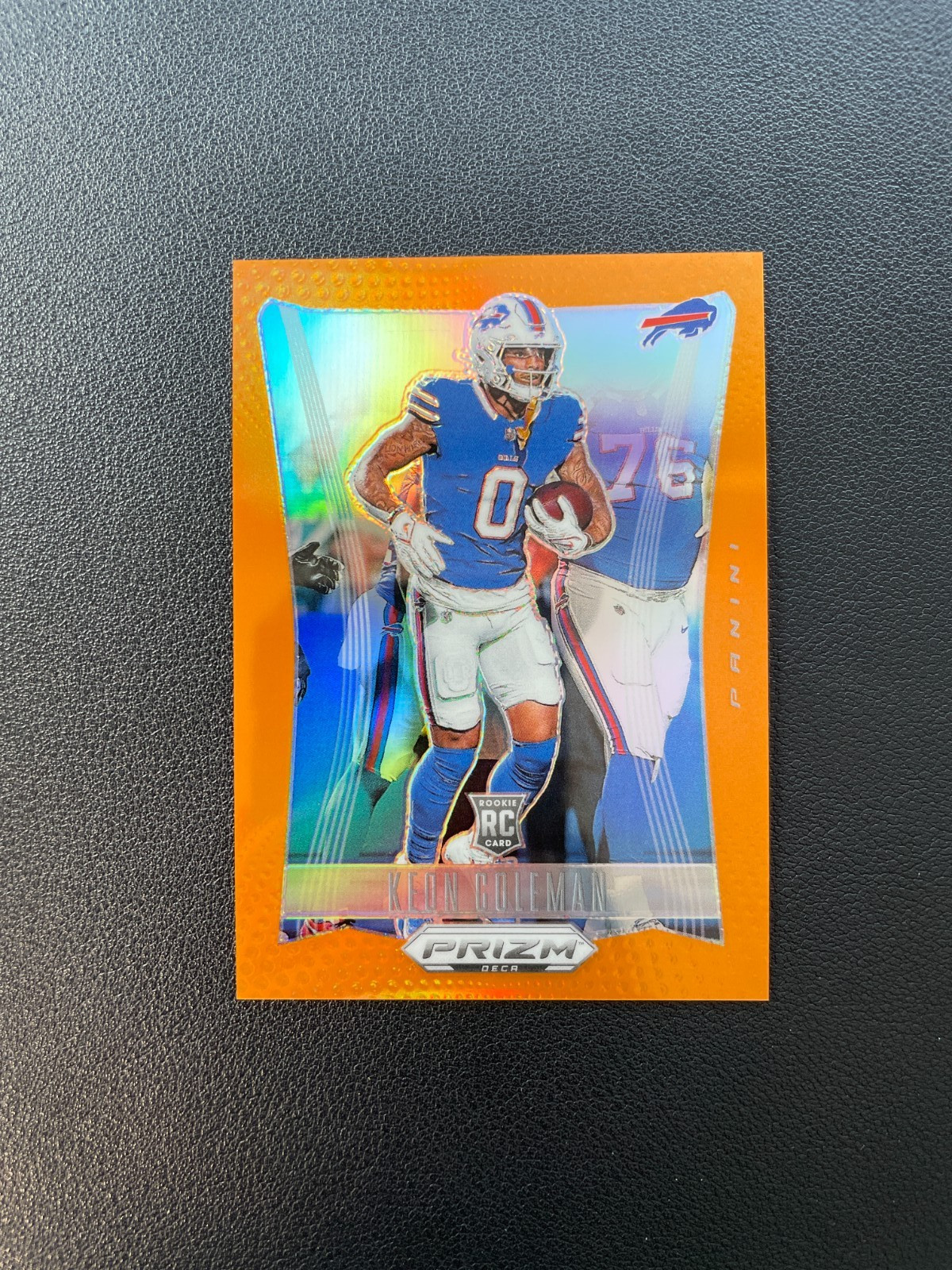 2024 Panini Prizm Deca Football Keon Coleman Rc Rookie Orange Prizm 31/49 BJTT