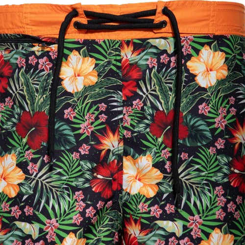 King Kerosin Herren Badeshort Lang "Tropical Flowers" Beachshorts Sommer Blumen - Picture 3 of 8