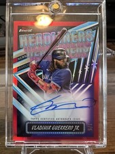 VLADIMIR GUERRERO JR. 2023 Topps Finest Headliners #VG Red Refractor Auto #1/5