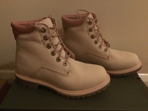 pink timberlands size 4